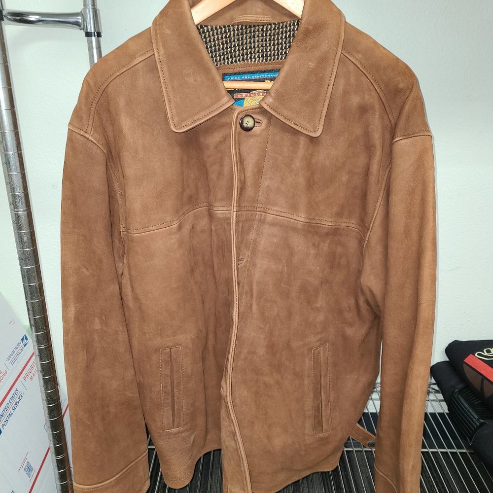 Used (Thrifted) Size XXL Men's Adventure Bound Dark Tan Heavy Jacket